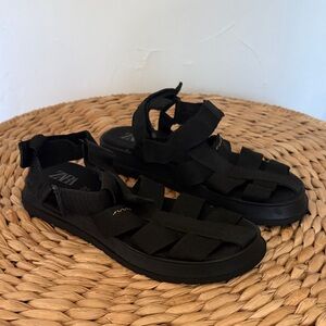 Zara Black Kids Sandals